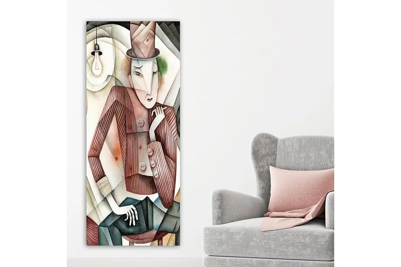 Canvastavla DKY People Flerfärgad - 50x120 cm - Inredning - Tavlor & konst - Canvastavlor