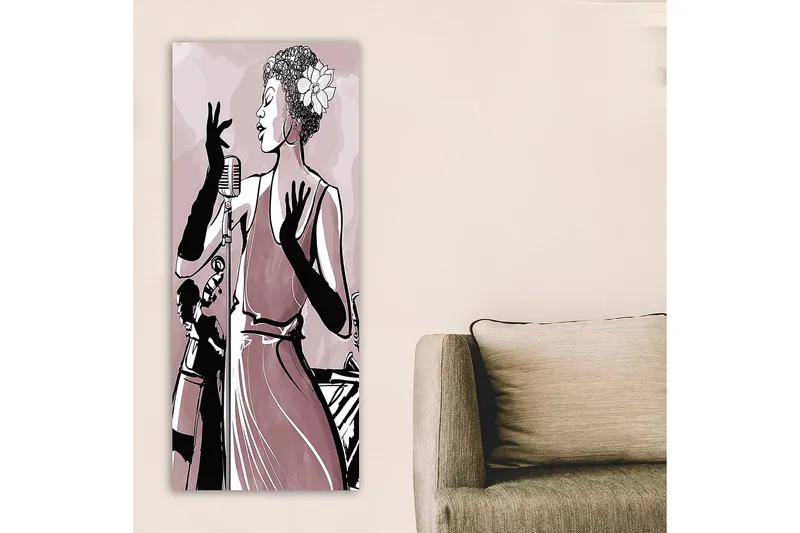 Canvastavla DKY People Flerfärgad - 50x120 cm - Inredning - Tavlor & konst - Canvastavlor