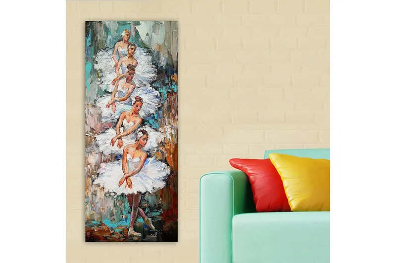 Canvastavla DKY People Flerfärgad - 50x120 cm - Inredning - Tavlor & konst - Canvastavlor