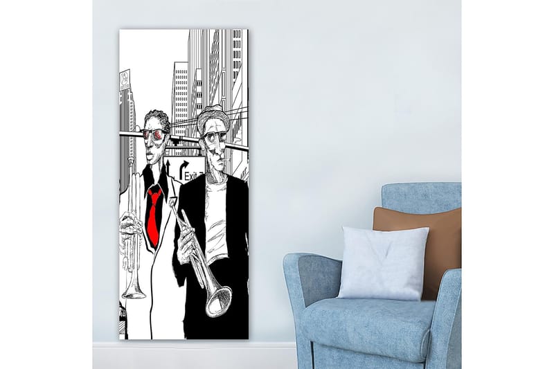 Canvastavla DKY People Flerfärgad - 50x120 cm - Inredning - Tavlor & konst - Canvastavlor