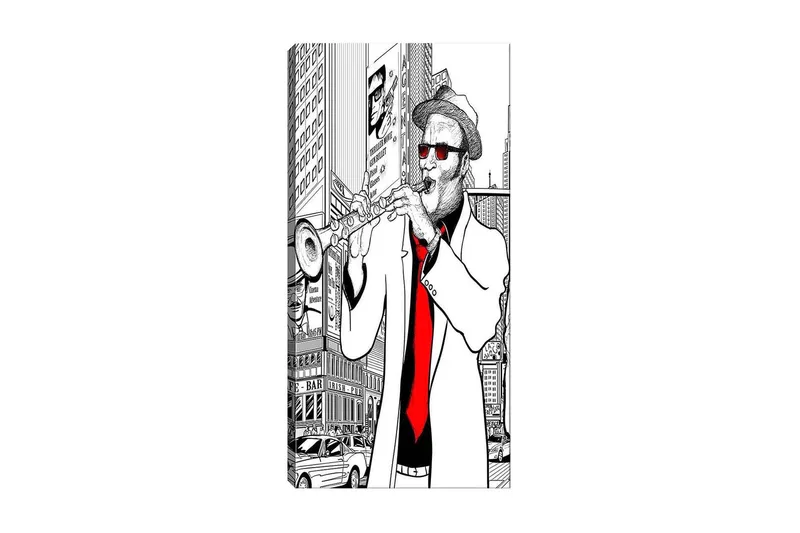 Canvastavla DKY People Flerfärgad, 50x120 cm