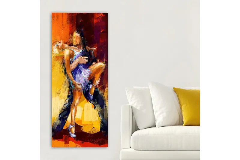 Canvastavla DKY People Flerfärgad - 50x120 cm - Inredning - Tavlor & konst - Canvastavlor