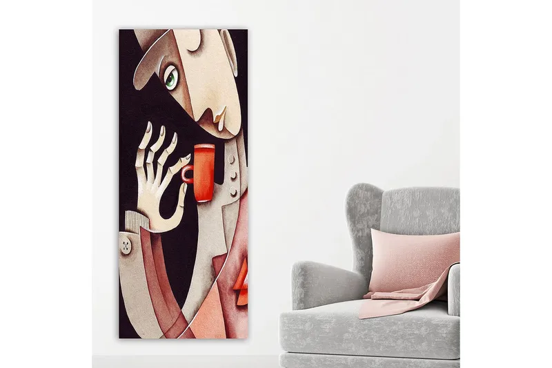 Canvastavla DKY People Flerfärgad - 50x120 cm - Inredning - Tavlor & konst - Canvastavlor