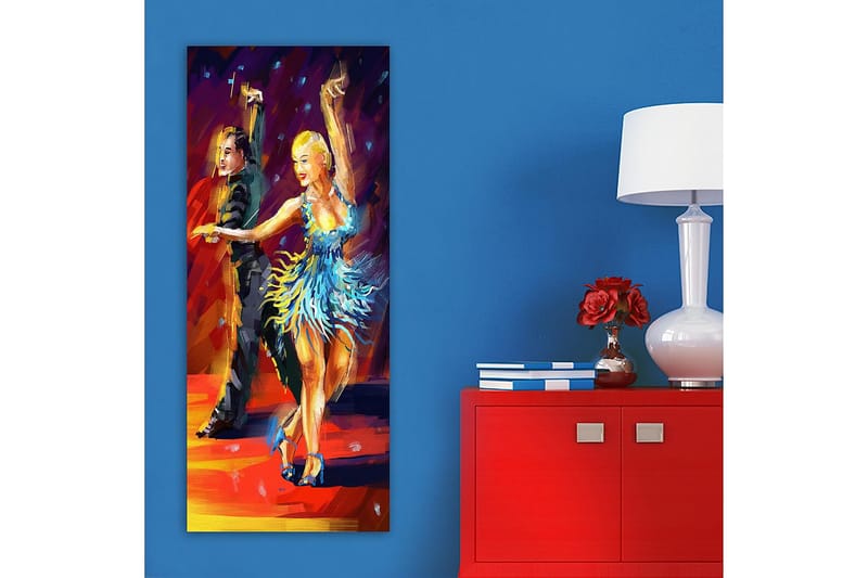 Canvastavla DKY People Flerfärgad - 50x120 cm - Inredning - Tavlor & konst - Canvastavlor