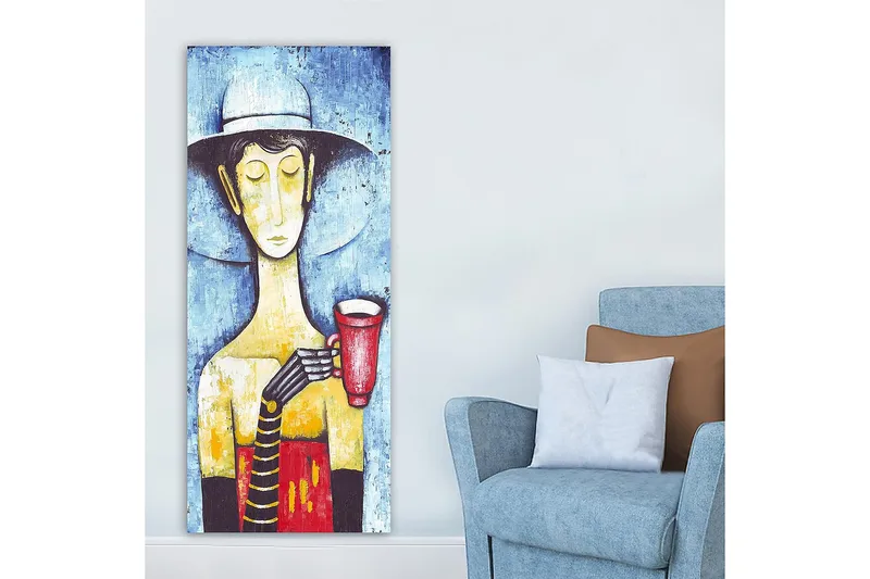 Canvastavla DKY People Flerfärgad - 50x120 cm - Inredning - Tavlor & konst - Canvastavlor