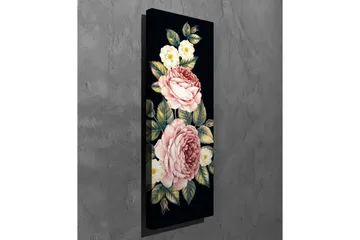 Canvastavla - Färgrik bukett av rosor och blommor - Rosa / Grön / Vit - Inredning - Tavlor & konst - Canvastavlor