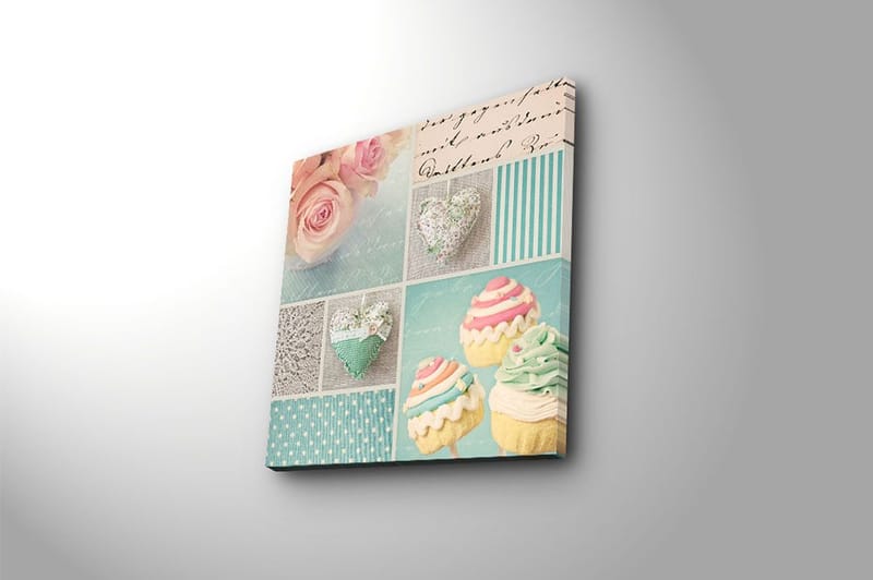 Canvastavla Flerfärgad - 45x45 cm - Inredning - Tavlor & konst - Canvastavlor