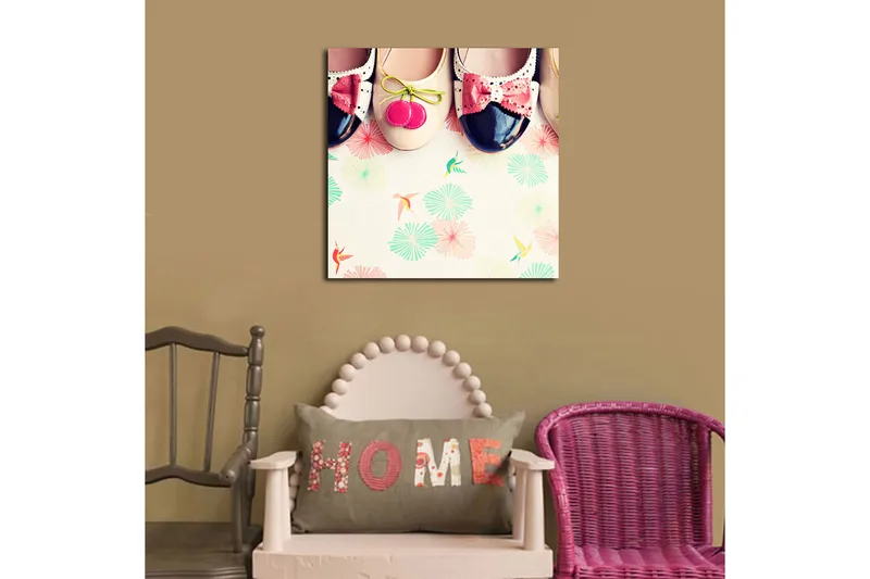 Canvastavla Flerfärgad - 45x45 cm - Inredning - Tavlor & konst - Canvastavlor