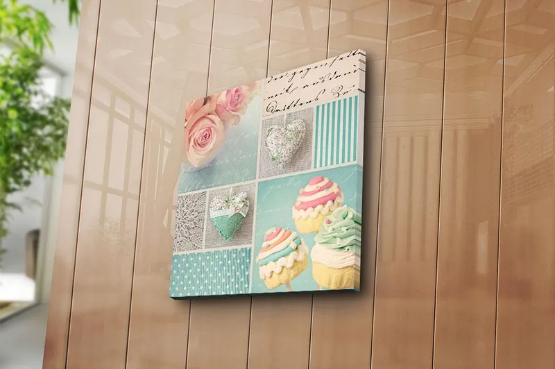 Canvastavla Flerfärgad - 45x45 cm - Inredning - Tavlor & konst - Canvastavlor