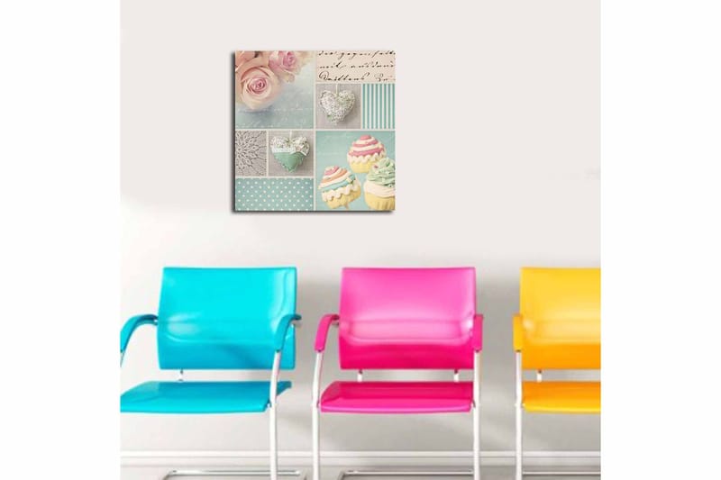 Canvastavla Flerfärgad - 45x45 cm - Inredning - Tavlor & konst - Canvastavlor