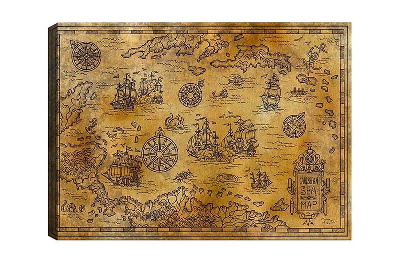 Canvastavla Flerfärgad - 50x70 cm - Inredning - Tavlor & konst - Canvastavlor
