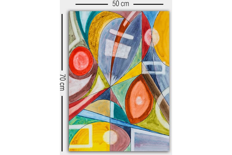 Canvastavla Flerfärgad - 50x70 cm - Inredning - Tavlor & konst - Canvastavlor