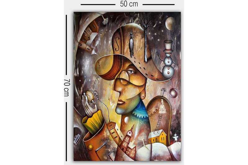 Canvastavla Flerfärgad - 50x70 cm - Inredning - Tavlor & konst - Canvastavlor