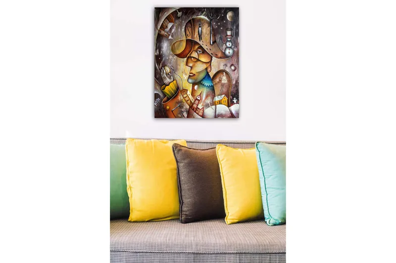 Canvastavla Flerfärgad - 50x70 cm - Inredning - Tavlor & konst - Canvastavlor