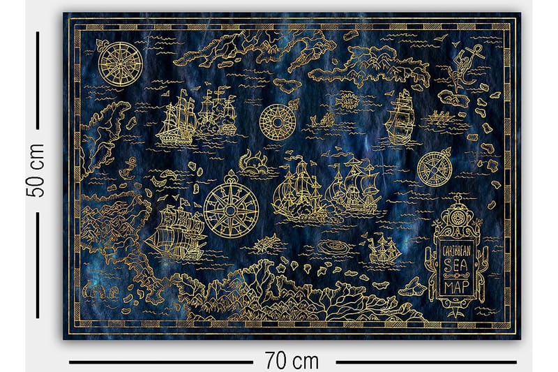 Canvastavla Flerfärgad - 50x70 cm - Inredning - Tavlor & konst - Canvastavlor