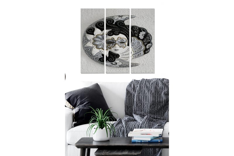 Canvastavla Floral 3-pack Flerfärgad - 20x50 cm - Inredning - Tavlor & konst - Canvastavlor