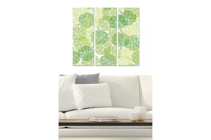 Canvastavla Floral 3-pack Flerfärgad - 20x50 cm - Inredning - Tavlor & konst - Canvastavlor