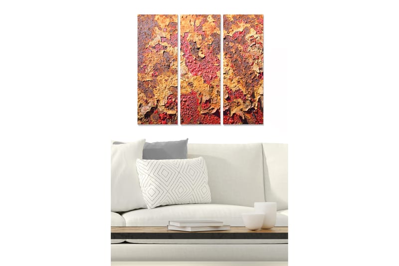 Canvastavla Floral 3-pack Flerfärgad - 20x50 cm - Inredning - Tavlor & konst - Canvastavlor