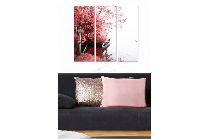 Canvastavla Floral 3-pack Flerfärgad - 20x50 cm - Inredning - Tavlor & konst - Canvastavlor