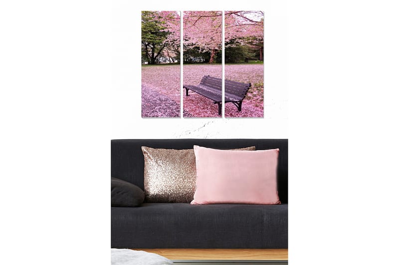 Canvastavla Floral 3-pack Flerfärgad - 20x50 cm - Inredning - Tavlor & konst - Canvastavlor