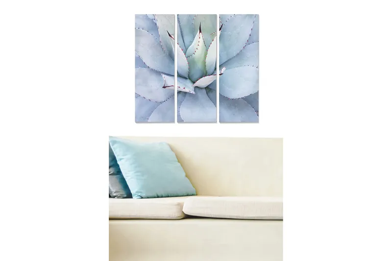 Canvastavla Floral 3-pack Flerfärgad - 20x50 cm - Inredning - Tavlor & konst - Canvastavlor
