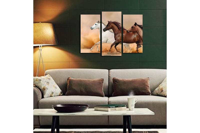 Canvastavla Floral 3-pack Flerfärgad - 20x39 cm - Inredning - Tavlor & konst - Canvastavlor