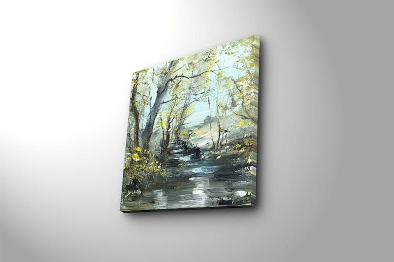 Canvastavla Floral Flerfärgad - 45x45 cm - Inredning - Tavlor & konst - Canvastavlor