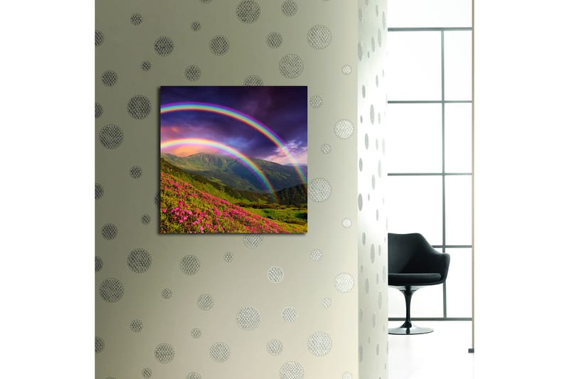 Canvastavla Floral Flerfärgad - 45x45 cm - Inredning - Tavlor & konst - Canvastavlor