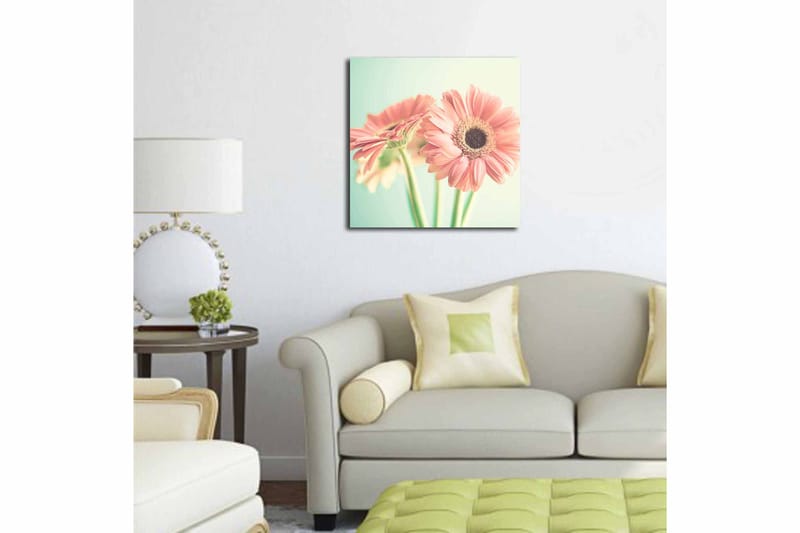Canvastavla Floral Flerfärgad - 45x45 cm - Inredning - Tavlor & konst - Canvastavlor