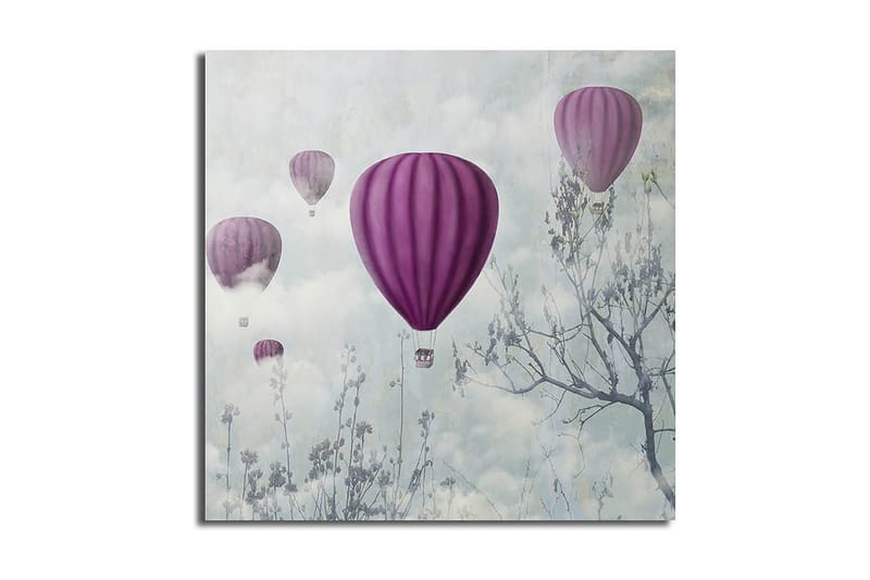 Canvastavla Floral Flerfärgad - 45x45 cm - Inredning - Tavlor & konst - Canvastavlor