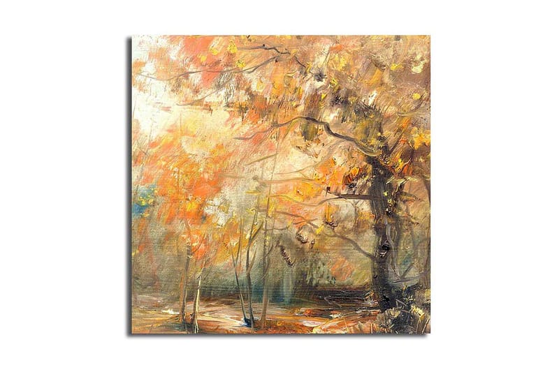 Canvastavla Floral Flerfärgad - 45x45 cm - Inredning - Tavlor & konst - Canvastavlor