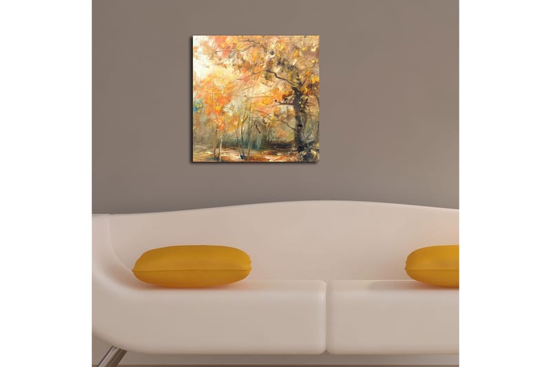Canvastavla Floral Flerfärgad - 45x45 cm - Inredning - Tavlor & konst - Canvastavlor