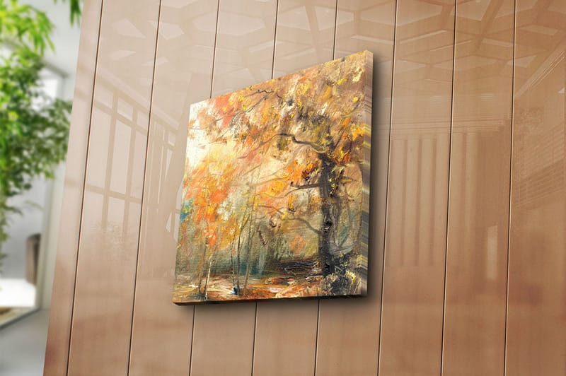 Canvastavla Floral Flerfärgad - 45x45 cm - Inredning - Tavlor & konst - Canvastavlor
