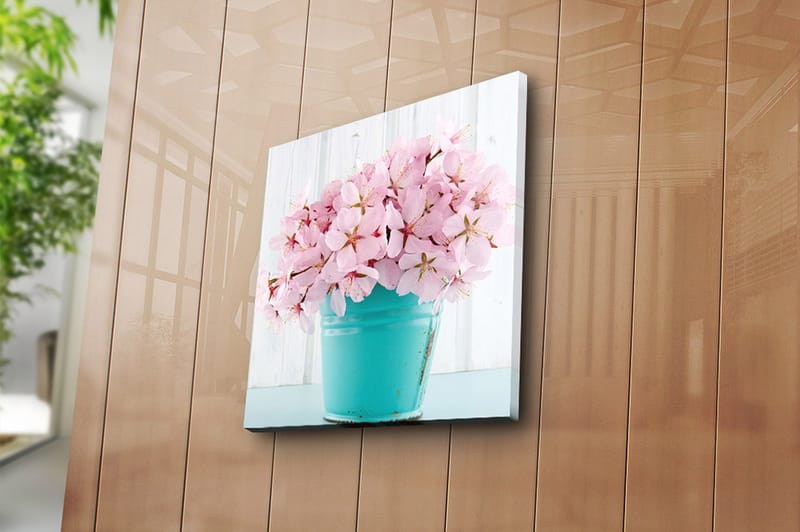 Canvastavla Floral Flerfärgad - 45x45 cm - Inredning - Tavlor & konst - Canvastavlor