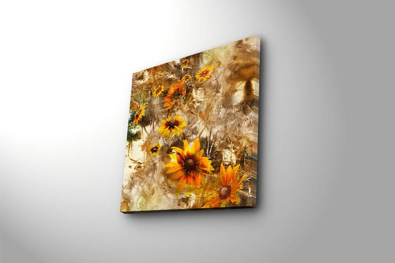 Canvastavla Floral Flerfärgad - 45x45 cm - Inredning - Tavlor & konst - Canvastavlor