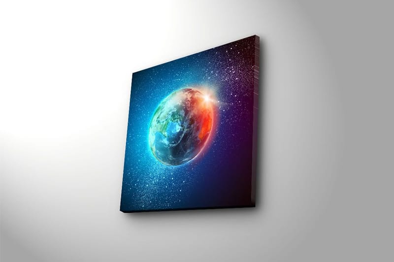 Canvastavla Floral Flerfärgad - 45x45 cm - Inredning - Tavlor & konst - Canvastavlor