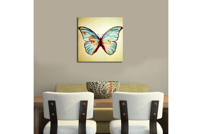 Canvastavla Floral Flerfärgad - 45x45 cm - Inredning - Tavlor & konst - Canvastavlor