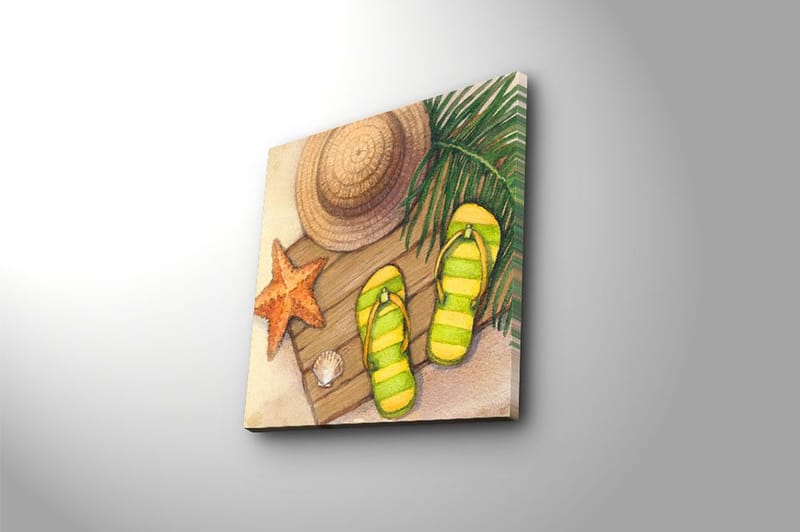 Canvastavla Floral Flerfärgad - 45x45 cm - Inredning - Tavlor & konst - Canvastavlor