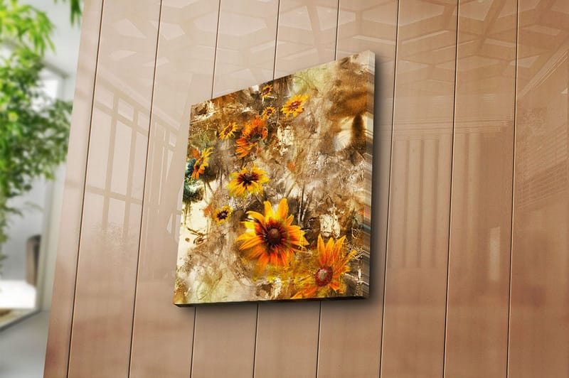 Canvastavla Floral Flerfärgad - 45x45 cm - Inredning - Tavlor & konst - Canvastavlor