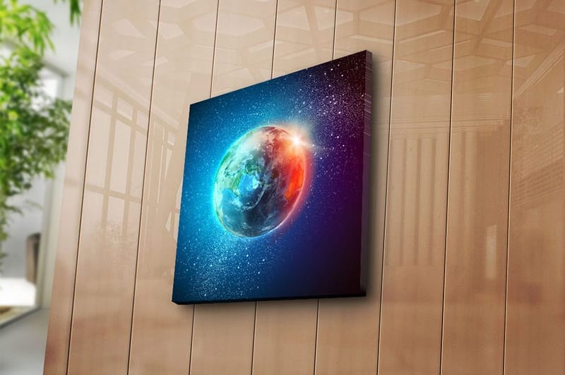 Canvastavla Floral Flerfärgad - 45x45 cm - Inredning - Tavlor & konst - Canvastavlor