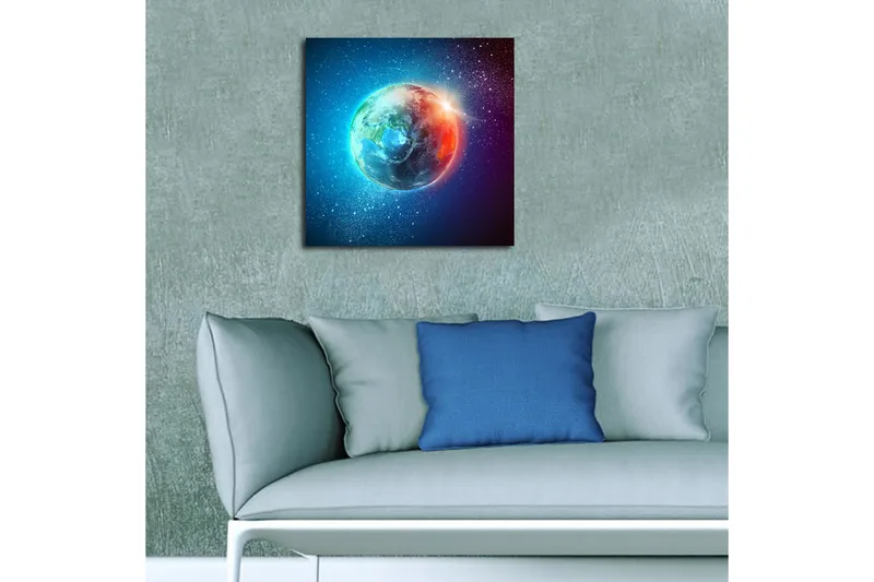 Canvastavla Floral Flerfärgad - 45x45 cm - Inredning - Tavlor & konst - Canvastavlor