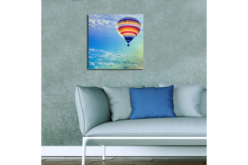 Canvastavla Floral Flerfärgad - 45x45 cm - Inredning - Tavlor & konst - Canvastavlor