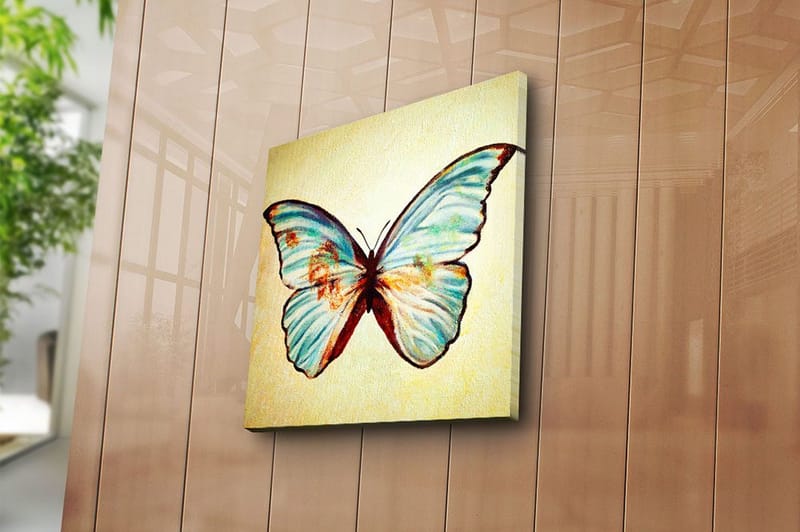 Canvastavla Floral Flerfärgad - 45x45 cm - Inredning - Tavlor & konst - Canvastavlor