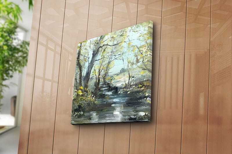 Canvastavla Floral Flerfärgad - 45x45 cm - Inredning - Tavlor & konst - Canvastavlor