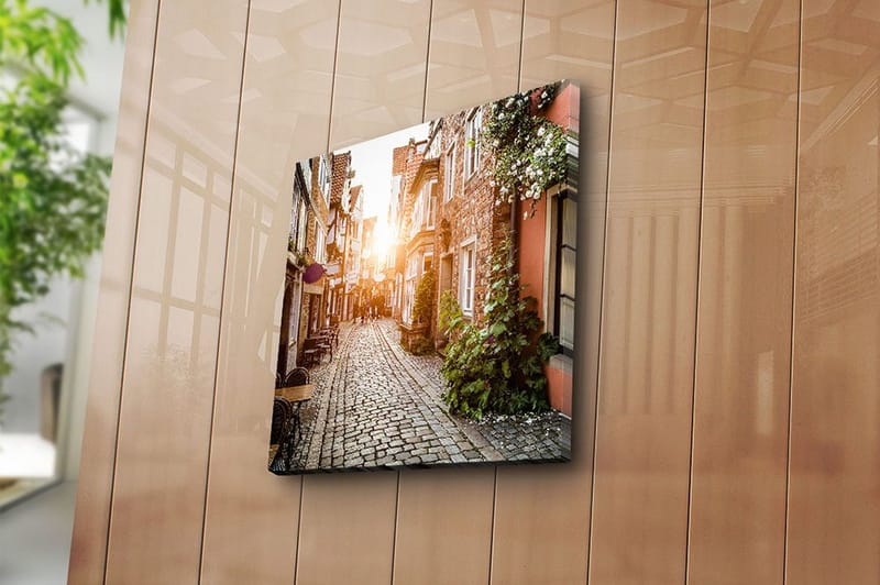 Canvastavla Floral Flerfärgad - 45x45 cm - Inredning - Tavlor & konst - Canvastavlor