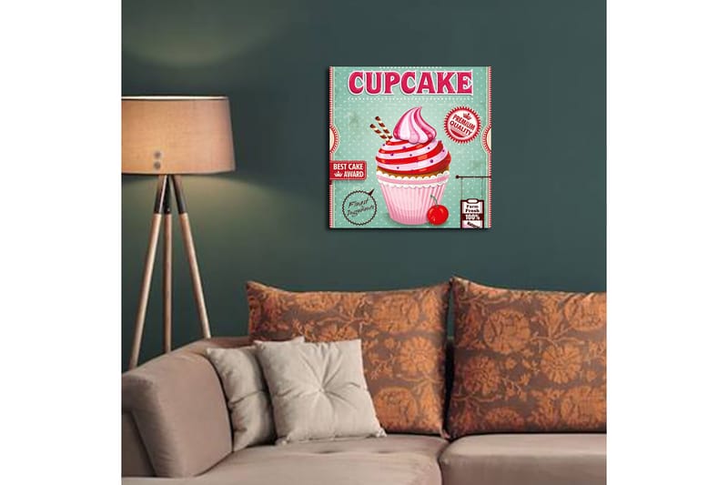 Canvastavla Floral Flerfärgad - 45x45 cm - Inredning - Tavlor & konst - Canvastavlor