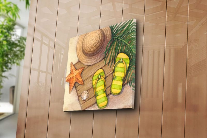 Canvastavla Floral Flerfärgad - 45x45 cm - Inredning - Tavlor & konst - Canvastavlor