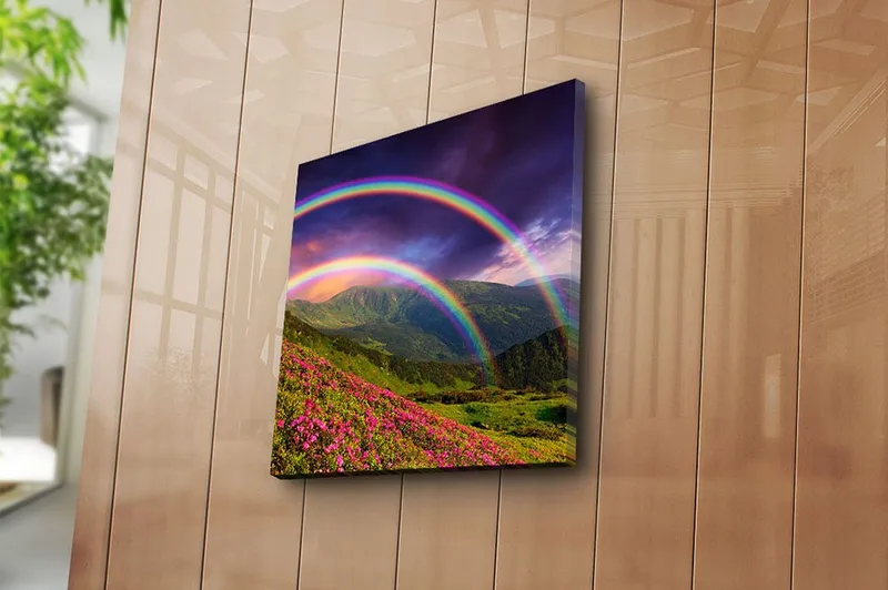 Canvastavla Floral Flerfärgad - 45x45 cm - Inredning - Tavlor & konst - Canvastavlor