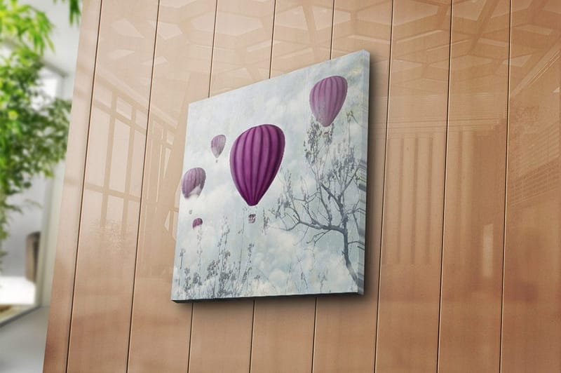 Canvastavla Floral Flerfärgad - 45x45 cm - Inredning - Tavlor & konst - Canvastavlor