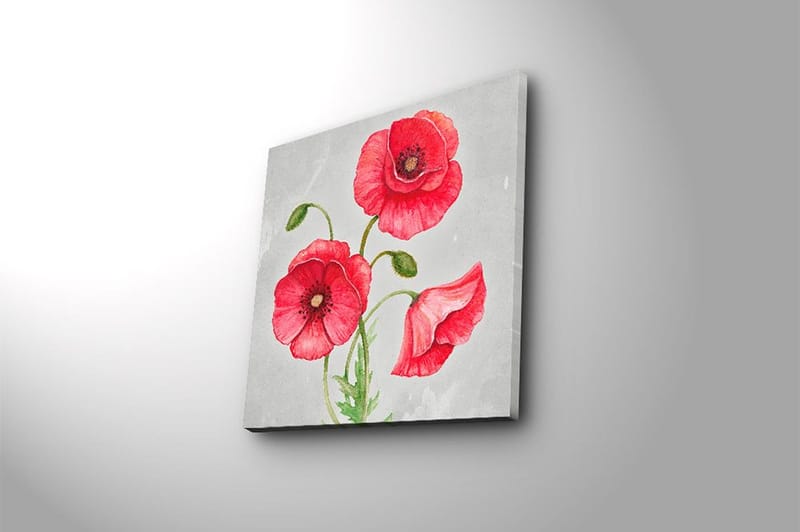 Canvastavla Floral Flerfärgad - 45x45 cm - Inredning - Tavlor & konst - Canvastavlor